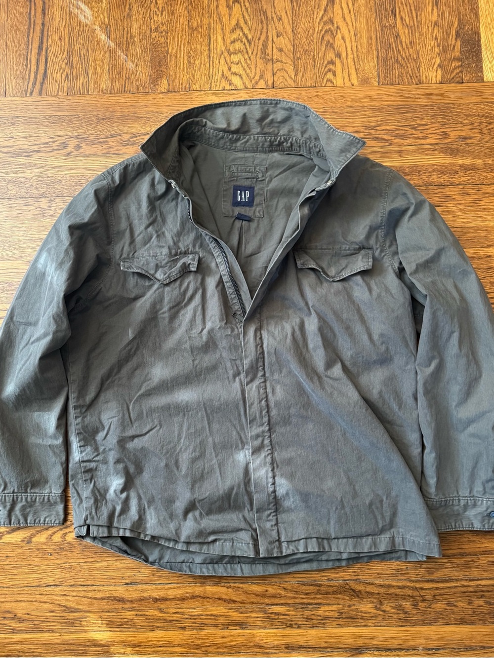 Vintage GAP Men's Lightweight Gray Field Jacket